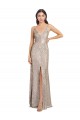 Purchase Long Sleeveless V-Neck Sheath Sparkling Sequin Sexy Evening Dress Canada