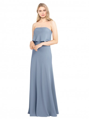 Purchase Long Sleeveless High Neck Sheath Stretch Crepe Evening Gown Canada