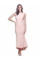 Purchase Midi Length Sleeveless High Neck Sheath Stretch Crepe Evening Dress Canada