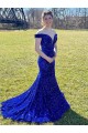 Purchase Sweep Train Sleeveless Off the Shoulder Sheath Velvet Sequin Evening Dress Canada