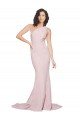 Purchase Sweep Train Sleeveless One Shoulder Sheath Stretch Crepe Mauve Semi Formal Evening Dress Canada