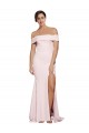 Purchase Sweep Train Sleeveless Square Neck Sheath Stretch Crepe Bridal Party Dress Canada