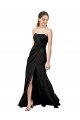 Purchase Long Sleeveless Strapless Sheath Stretch Crepe Evening Dress Canada