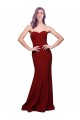Purchase Long Sleeveless Sweetheart Sheath Stretch Crepe Evening Dress Canada