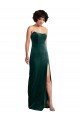 Purchase Long Sleeveless Strapless Sheath Stretch Velvet Sexy Evening Dress Canada