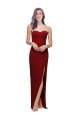 Purchase Long Sleeveless Sweetheart Sheath Stretch Crepe Evening Gown Canada