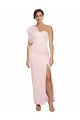 Purchase Long Sleeveless One Shoulder Sheath Stretch Crepe Evening Dresses Canada