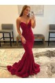 Purchase Sweep Train Sleeveless Sweetheart Sheath Velvet Sequin Evening Dress Canada