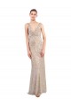 Purchase Long Sleeveless V-Neck Sheath Sparkling Sequin Evening Dress Canada