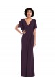 Purchase Long Split Sleeves V-Neck Sheath Spandex Maxi Evening Dress Canada