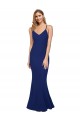 Purchase Long Sleeveless V-Neck Sheath Stretch Crepe Evening Dress Canada