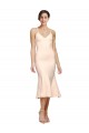 Purchase Midi Length Sleeveless V-Neck Sheath Stretch Crepe Evening Dress Canada