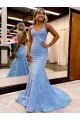 Purchase Sweep Train Sleeveless V-Neck Sheath Velvet Sequin Semi Formal Evening Dress Canada