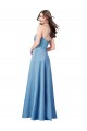 Purchase Long Sleeveless Spaghetti Straps Sheath Satin Evening Dress Canada