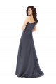 Purchase Long Sleeveless One Shoulder A-Line Satin Evening Dress Canada