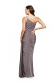 Purchase Long Sleeveless One Shoulder A-Line Silky Satin Evening Dress Canada