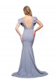 Purchase Sweep Train Sleeveless Round Neck Mermaid Stretch Crepe Evening Dress Canada