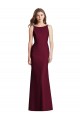 Purchase Long Sleeveless Bateau Neck Trumpet Stretch Crepe Semi Formal Evening Dress Canada