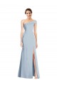 Purchase Long Sleeveless Off the Shoulder Trumpet Stretch Crepe Evening Dress Canada