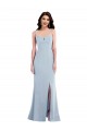 Purchase Long Sleeveless Spaghetti Straps Trumpet Stretch Crepe Maxi Evening Dresses Canada