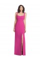Purchase Long Sleeveless Square Neck Trumpet Stretch Crepe Maxi Evening Dress Canada