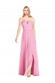 Purchase Long Sleeveless V-Neck Trumpet Soft Chiffon Maxi Evening Dress Canada