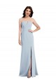 Purchase Long Sleeveless V-Neck Trumpet Stretch Crepe Semi Formal Evening Dress Canada