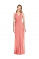 Purchase Long Sleeveless Halter Neck Trumpet Soft Chiffon Maxi Evening Dress Canada