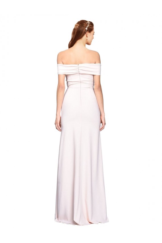 Purchase Long Sleeveless Off the Shoulder Mermaid Stretch Crepe Evening Dress Canada