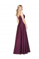 Purchase Long Sleeveless Spaghetti Straps A-Line Stretch Crepe Evening Dress Canada